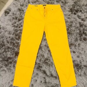 Talbots Women's Yellow Slim Ankle Jeans Size 12